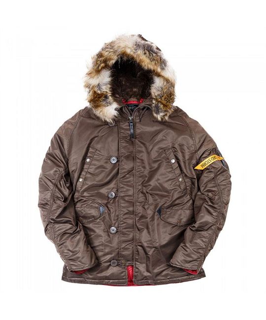  Аляска N3B Tight Husky II Nord Storm Brown/Red изображение 3 