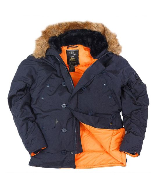  Куртка N3B Oxford Nord Storm Blue Orange изображение 2 