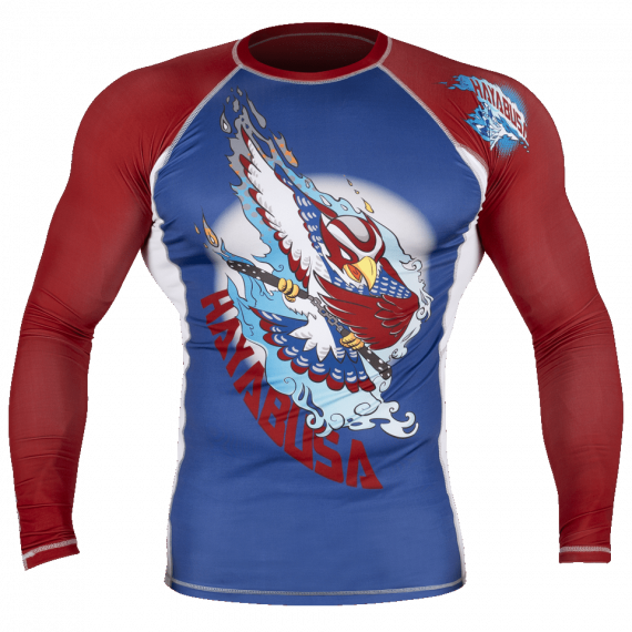 Рашгард Hayabusa Ninja Falcon Blue/Red L/S изображение 1 