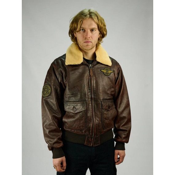  Мужской кожаный пилот Red Tornado Foersverd изображение 1 