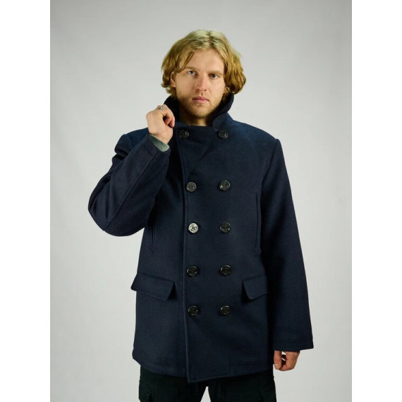  Морской бушлат Peacoat (Long)синий Foersverd изображение 2 
