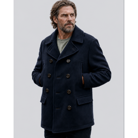  Морской бушлат Peacoat (Long)синий Foersverd изображение 1 