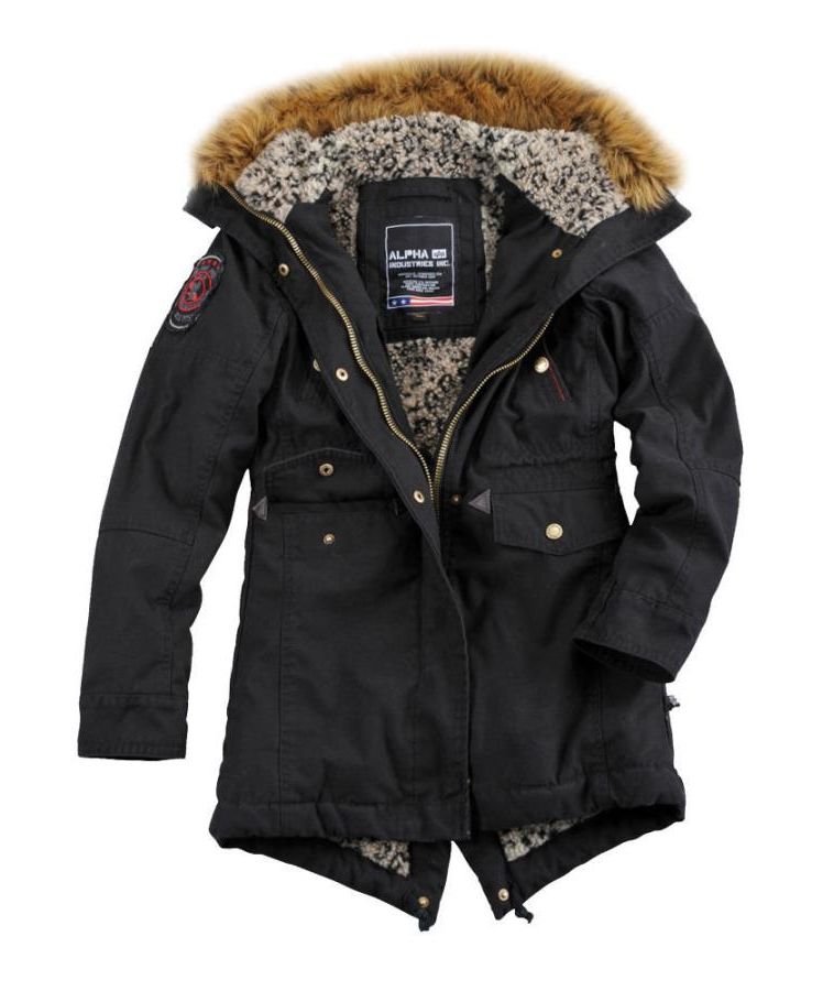 Alpha industries online hooded fishtail